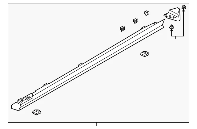 Rocker Molding - Mazda (BDTS-51-P50D-6D)