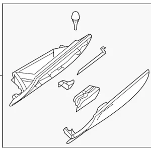 Glove Box Door - Mazda (BBM4-64-040J-01)