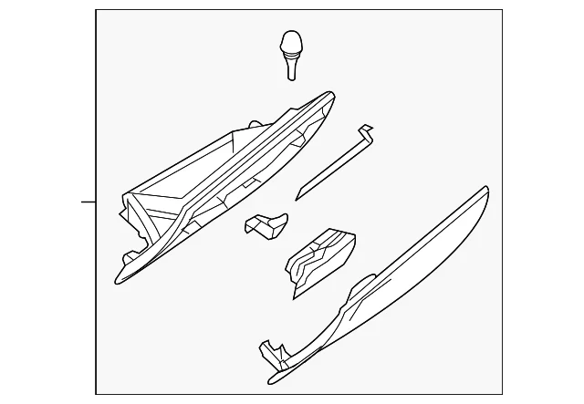 Glove Box Door - Mazda (BBM4-64-040J-31)