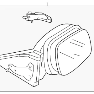 Mirror Assembly - Mazda (BBM2-69-12ZL)
