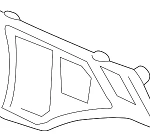 Speaker Grille - Mazda (BCJH-68-4W1A-02)
