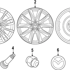 Wheel, Alloy - Mazda (9965-05-8000)