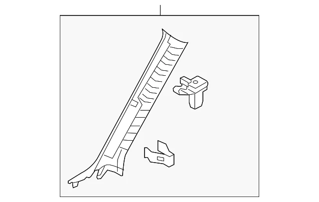 Windshield Pillar Trim - Mazda (KB7W-68-170E-75)