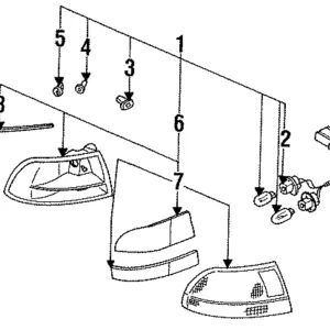 Combo Lamp Assembly Fastener - Mazda (G211-50-6L5)