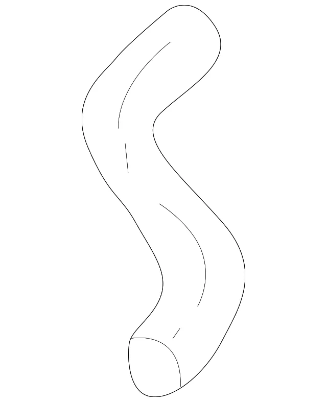PCV Hose - Mazda (1F25-13-895A)