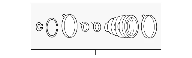 Inner Joint Assembly - Mazda (GDA3-22-520)