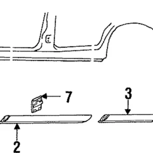 Rocker Molding - Mazda (GA2K-50-L50C)
