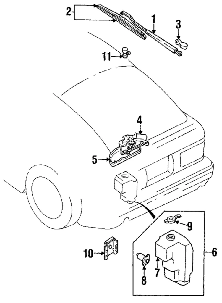 Wiper Motor - Mazda (FB02-67-450A)
