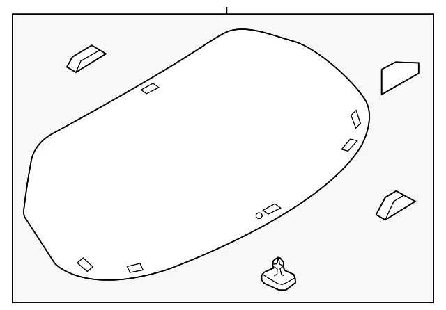 Lift Gate Glass - Mazda (BCKN-63-930)