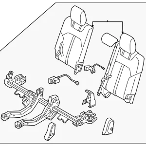 Seat Back Assembly - Mazda (KEVE-57-30XC-02)