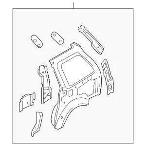 Inner Panel Assembly - Mazda (LC62-70-100)