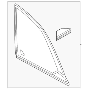 Quarter Glass - Mazda (KMV6-62-950A)