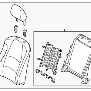 Seat Back Assembly - Mazda (BAMC-88-180-39)