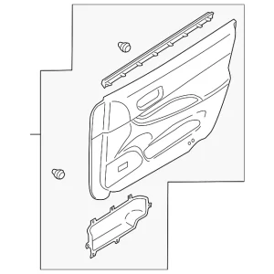 Door Trim Panel - Mazda (GK2G-68-45YN-72)