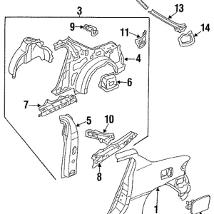 Quarter Panel - Mazda (EAY1-70-40X)