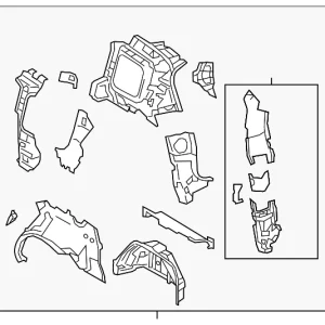 Inner Panel Assembly - Mazda (C5Y3-70-100D)
