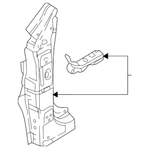 Pillar Reinforced - Mazda (DBYF-70-030)