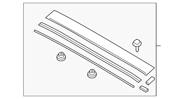 Upper Molding - Mazda (NA4L-50-8X0G-51)