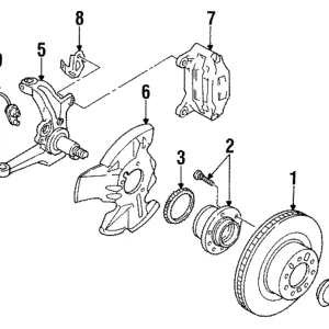 Brake Hose Bracket - Mazda (FD01-43-86XB)