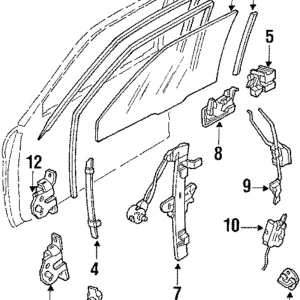 Window Regulator - Mazda (GJ21-58-560B)