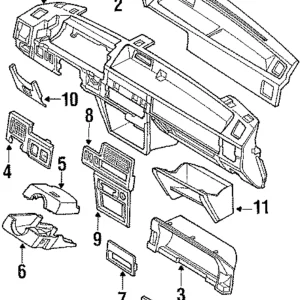 Center Panel - Mazda (BF67-55-210B)