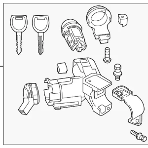 Ignition Cylinder - Mazda (DRY0-76-29XB)
