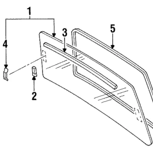 Glass Assembly - Mazda (LB83-63-930A)