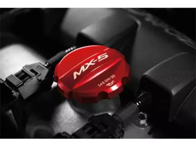 Oil Filler Cap - Anodized Soul Red - Mazda (0000-8M-D10A)