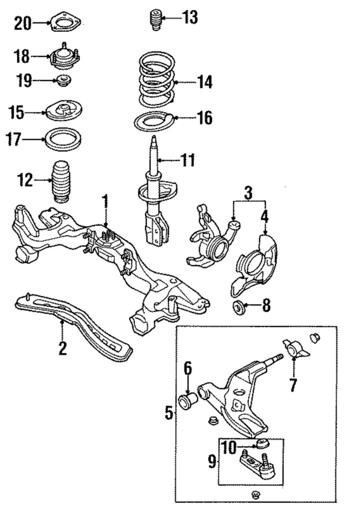 Steering Knuckle - Mazda (B01L-33-030B)