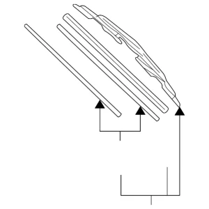 Blade Assembly - Mazda (LC62-67-330-9U)