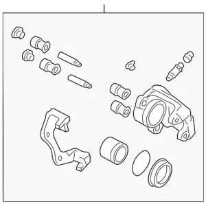 Disc Brake Caliper - Mazda (EFY5-33-61XB)