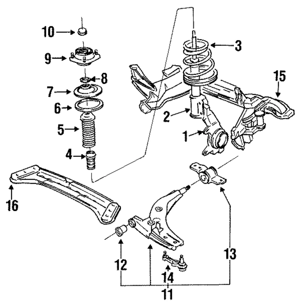 Lower Arm Assembly - Mazda (E016-34-350H)