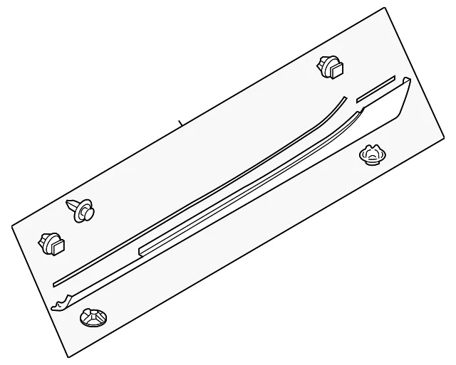 Rocker Molding - Mazda (NHY2-51-P40-16)