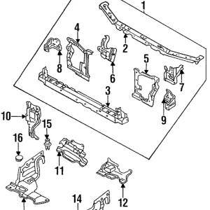 Side Panel Bracket - Mazda (GA2A-53-12YC)