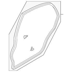 Door Weather-Strip - Mazda (B25H-72-760D)