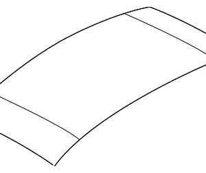 Front Roof Panel - Mazda (NE52-R1-630E-11)