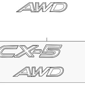 Nameplate - Mazda (KBG8-51-720)