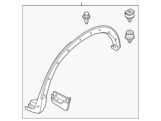 Wheel Opening Molding - Mazda (KPG1-51-W50B)