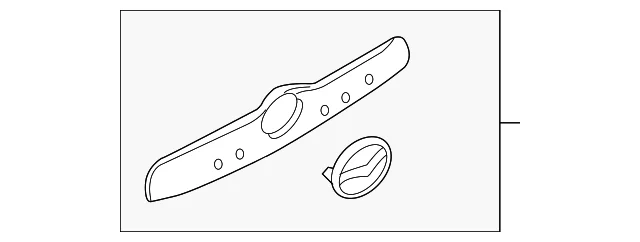Tail Gate Molding - Mazda (EF20-50-810A-70)