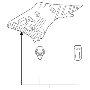 Quarter Pillar Trim - Mazda (GP9A-68-260A-77)