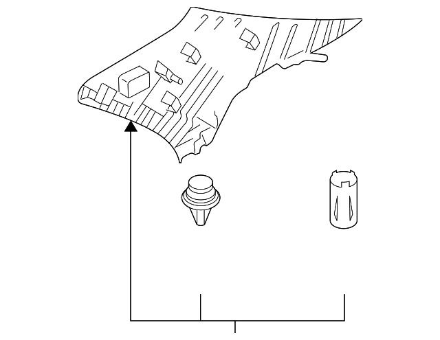 Quarter Pillar Trim - Mazda (GP9A-68-260A-77)