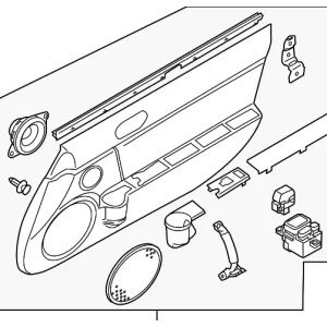 Door Trim Panel - Mazda (NE51-68-42YK-02)