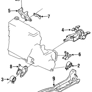 Alternator Mount Bracket - Mazda (BR70-39-030D)