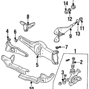 Radius Arm Front Bushing - Mazda (ZZM0-34-225)