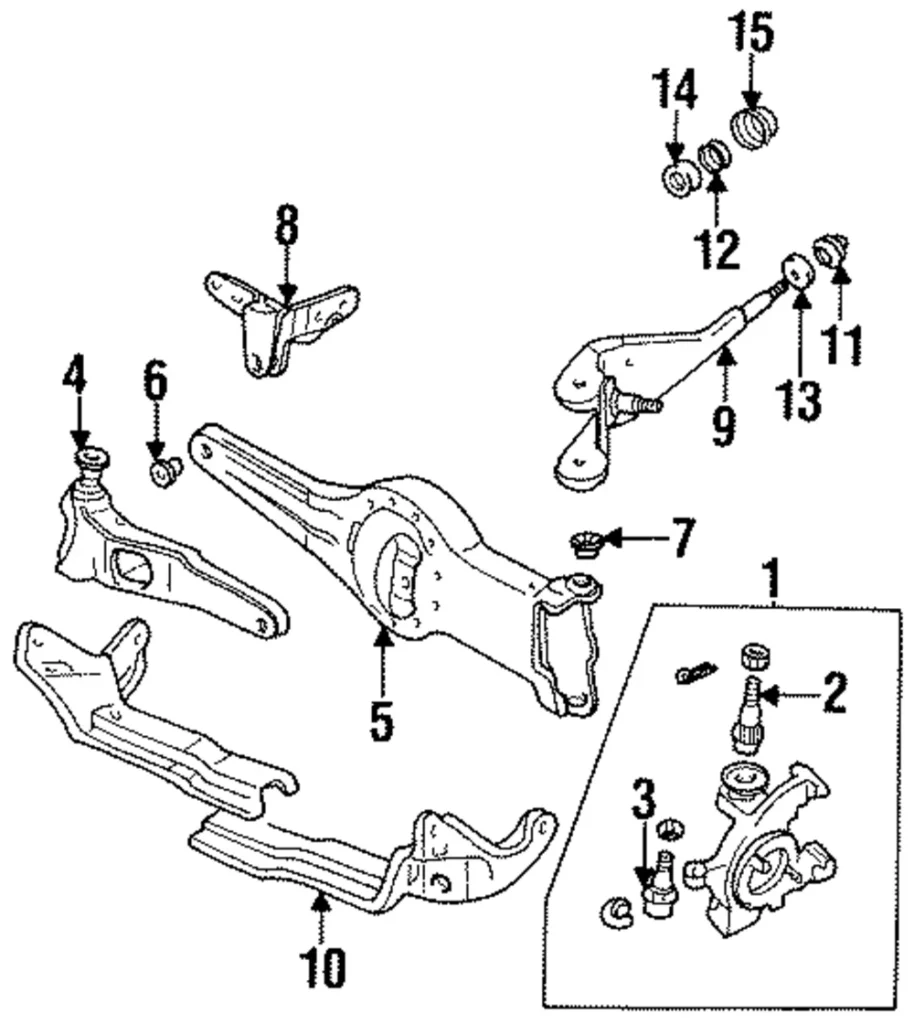 Radius Arm Rear Bracket - Mazda (ZZL0-34-180)