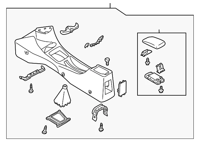 Console Assembly - Mazda (B25N-64-420A-90)