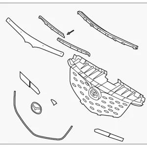 Grille Assembly - Mazda (LE43-50-710E)