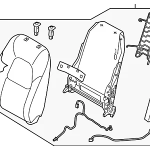 Seat Back Assembly - Mazda (KB8E-88-180-02)