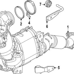 Exhaust Manifold Clamp - Mazda (HF01-40-350)