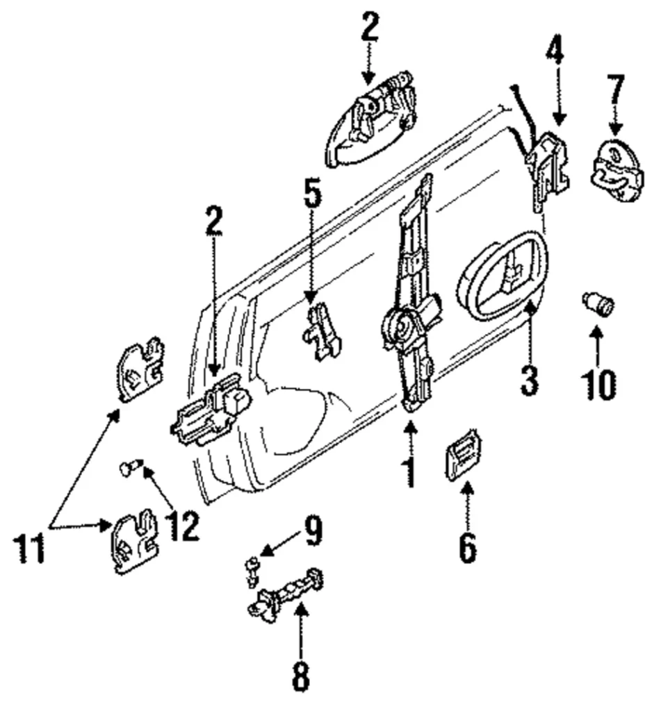 Lock - Mazda (GA2A-59-310D)